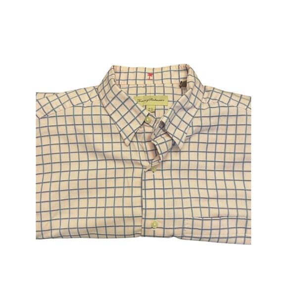 Tommy Bahama Long Sleeve Button Shirt Mens Size 15.5 - 34/35 100% Cotton Pink - Picture 1 of 8